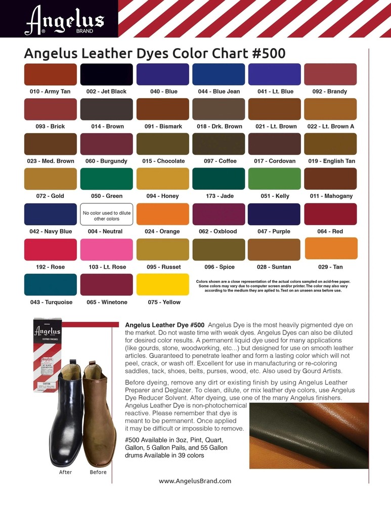 Angelus Leather Dyes