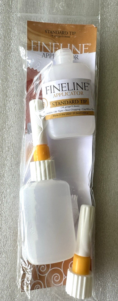 Fineline 18 Gauge Applicators & Bottles - Empty 2/Pkg-1.25oz