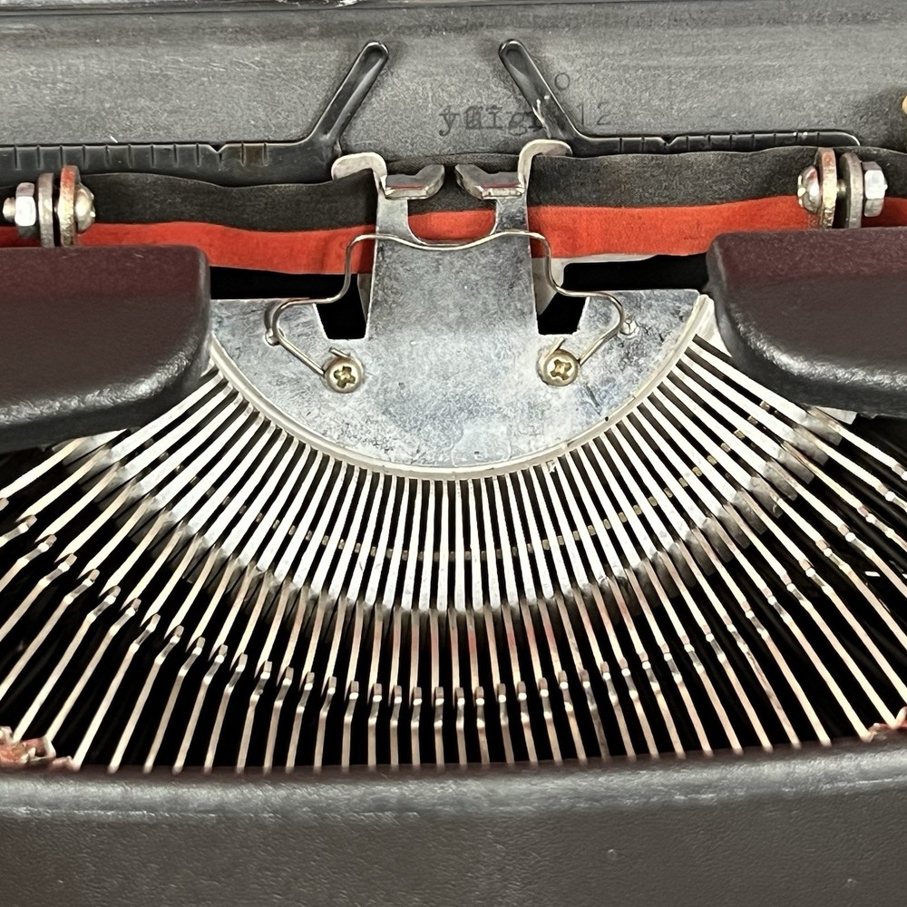 Generation 3000 Manual Typewriter with Case and Paperwork