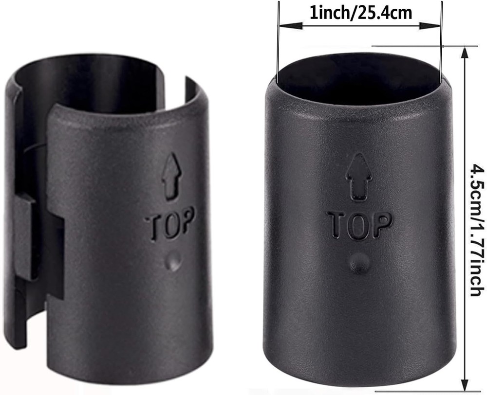 High-Quality 1" Post Wire Shelving Clips - 26 Durable Replacement Sleeves