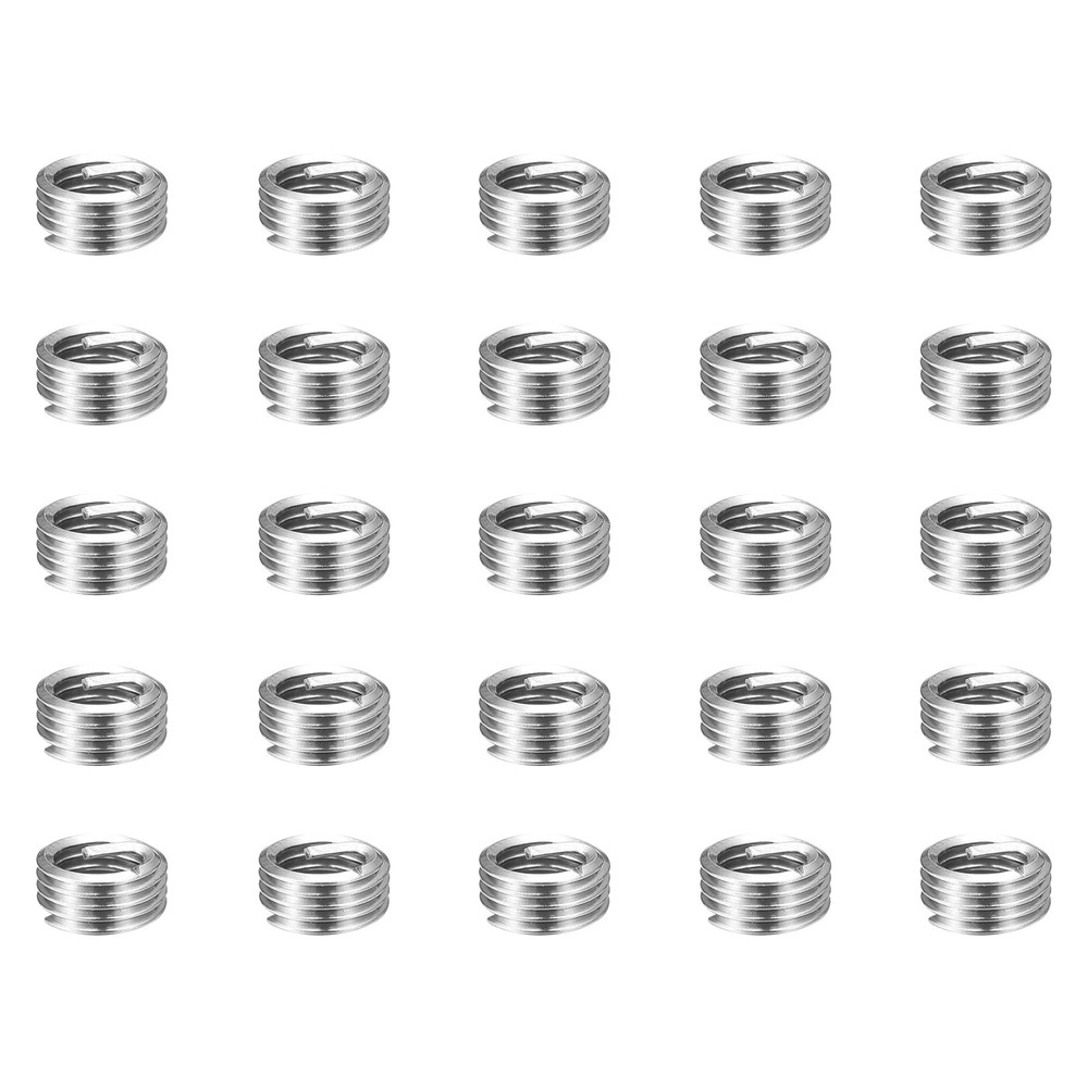 50pcs Wire Thread Inserts M5 x 0.8 x 1D Metric Helical Threaded Sleeve