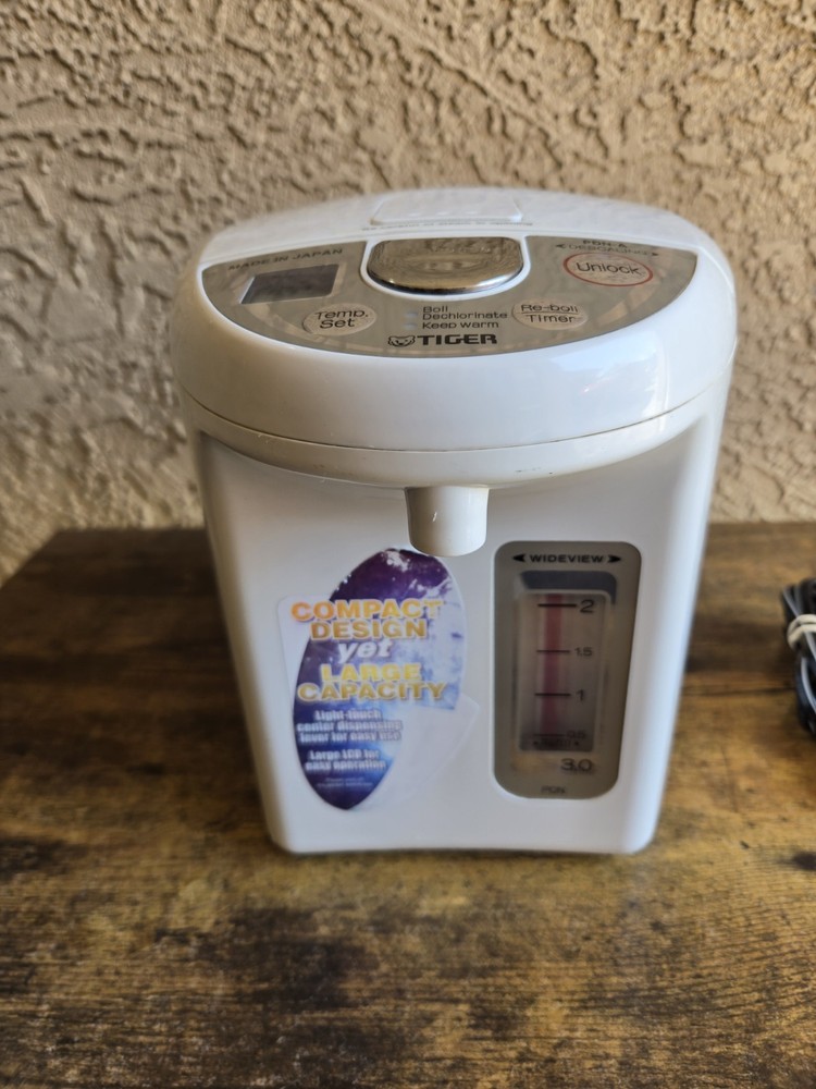 Tiger PDN-A30U Electric Water Boiler & Warmer 3.0L White Made in Japan