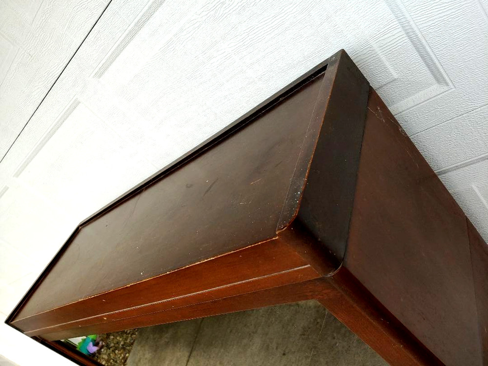 UNUSUAL MISSION STYLE 3 STACK BARRISTER BOOKCASE W/ GRADUATED SIZED SECTIONS