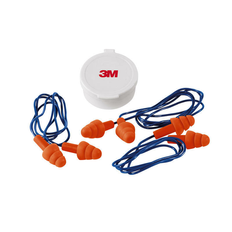 3M 25 dB Polyurethane Foam Earplugs Blue/Orange