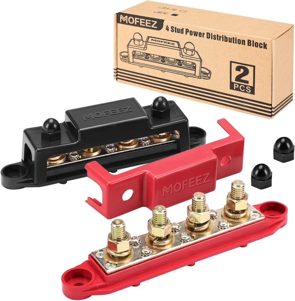 Premium 250A Bus Bar with 6 Screw Terminals - Safe Power Distribution Solution