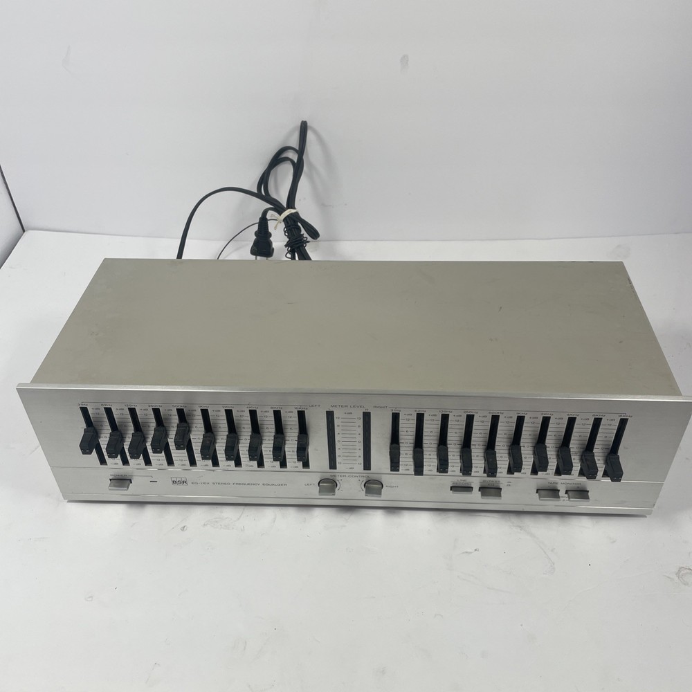 Vintage BSR EQ-110X Stereo Frequency Equalizer - Tested Working