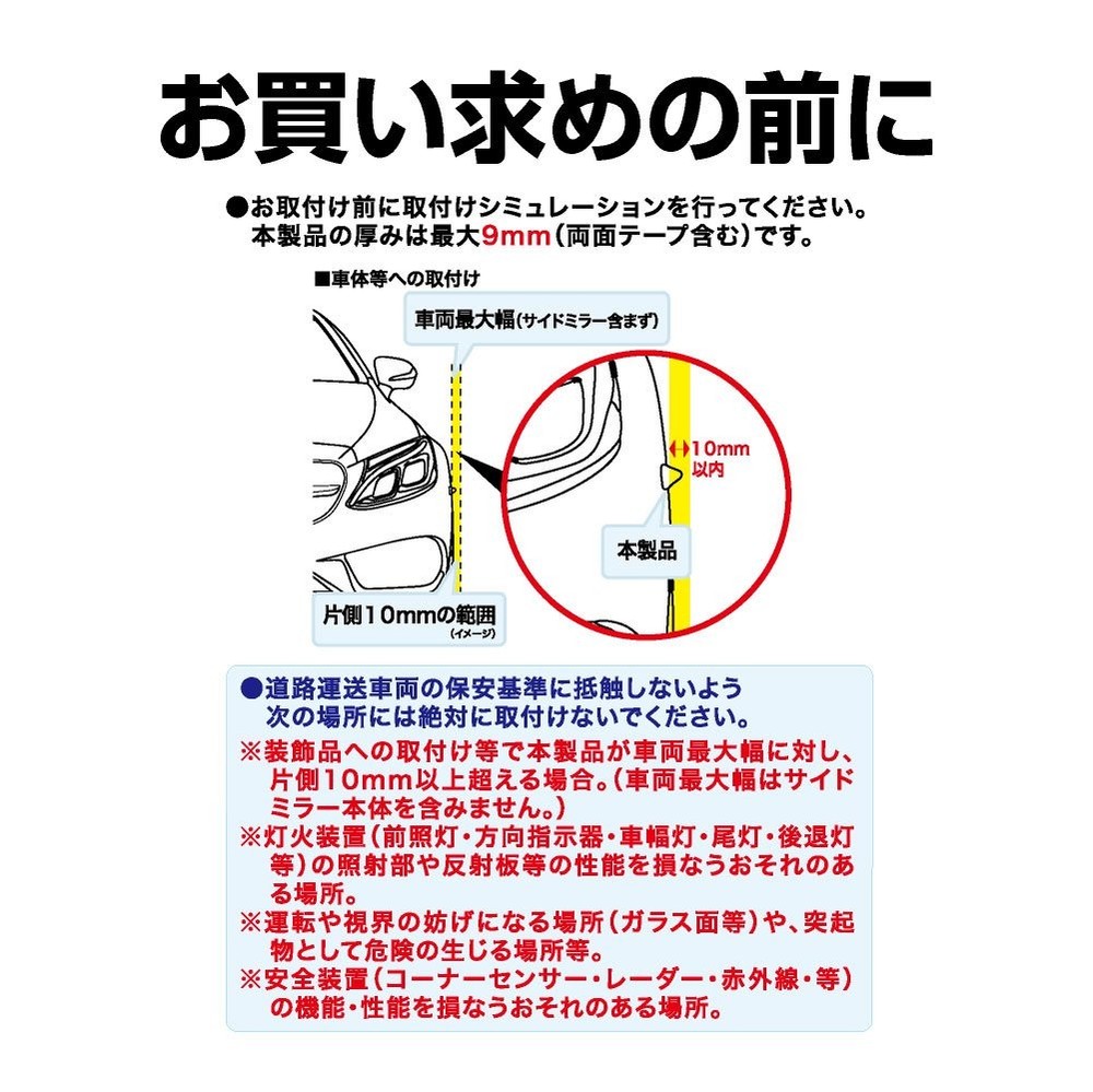 Seiko Industry Protector Car Aero Fin Protector 2 Clear