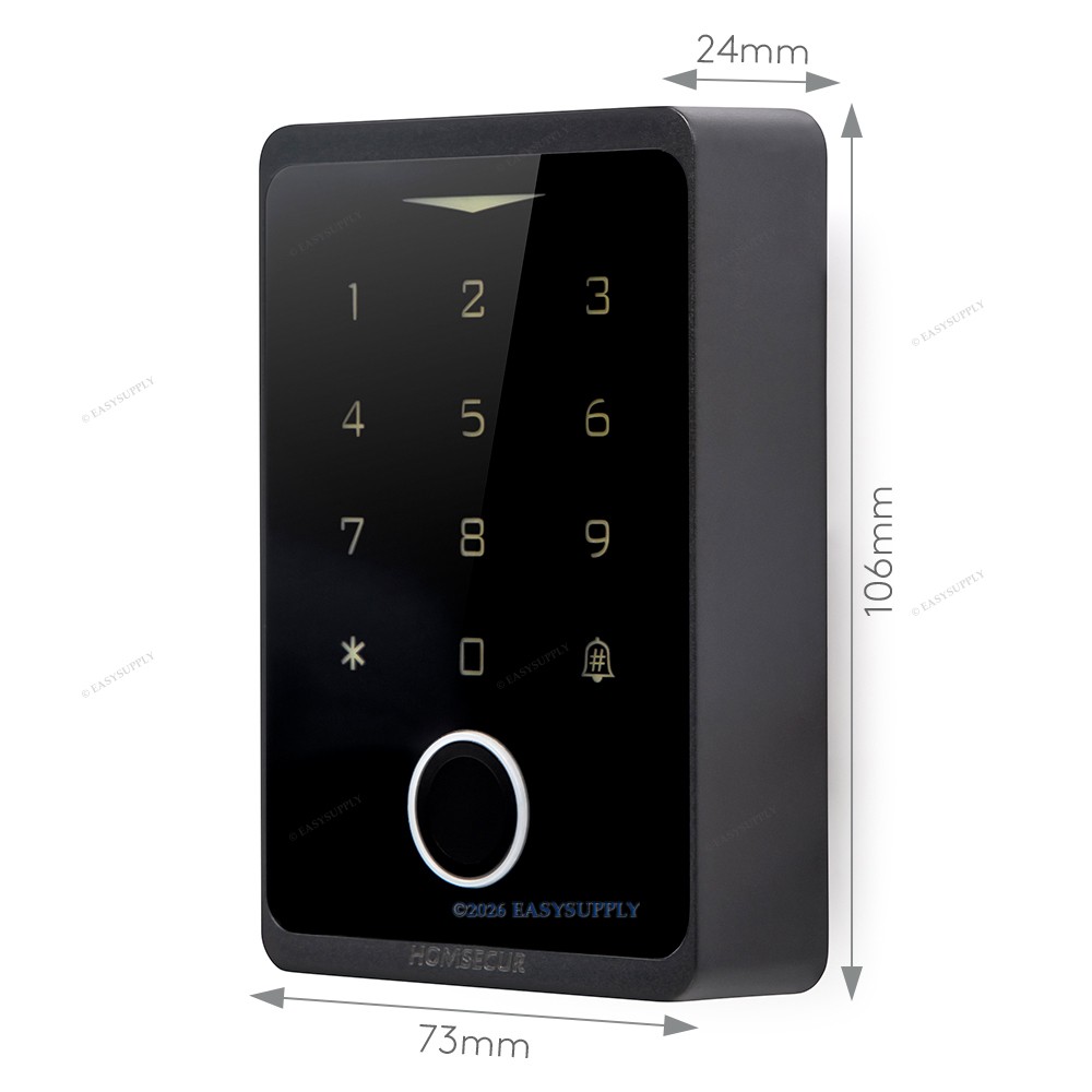 HOMSECUR IP66 APP WIFI RFID Access Control Set Surface Mount Drop Bolt Lock