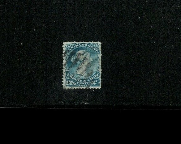 Canada #28 Fair Used. Pulled & Short Perfs. Cat.125.00 @70%