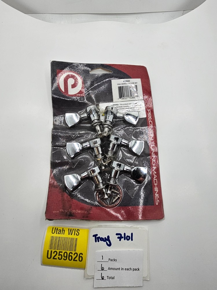 ( QTY 6 ) Ping P2655A Geared Machine Precision Tuning Machine