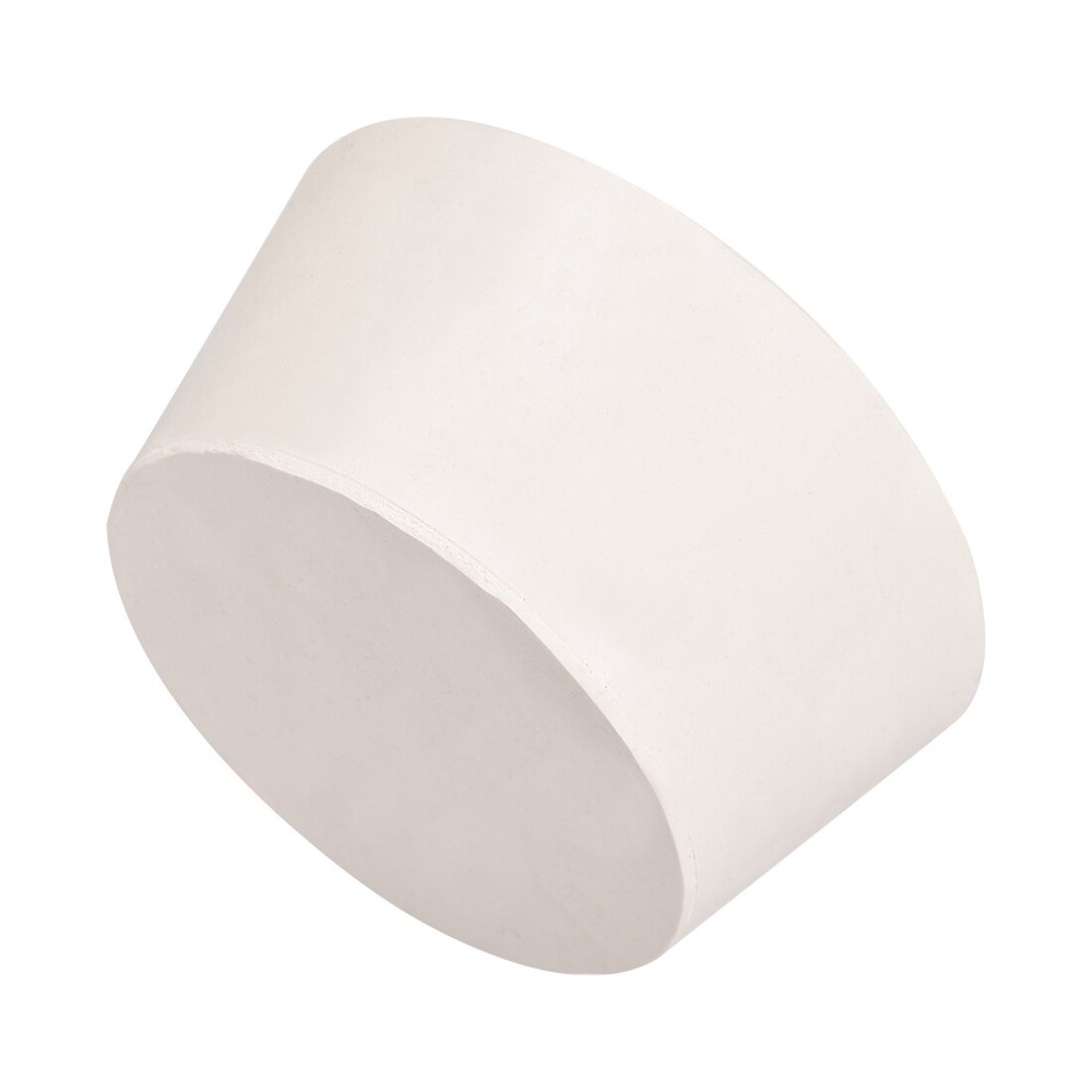 White Tapered Shaped Solid Rubber Stopper for Lab Tube Stopper Size 17