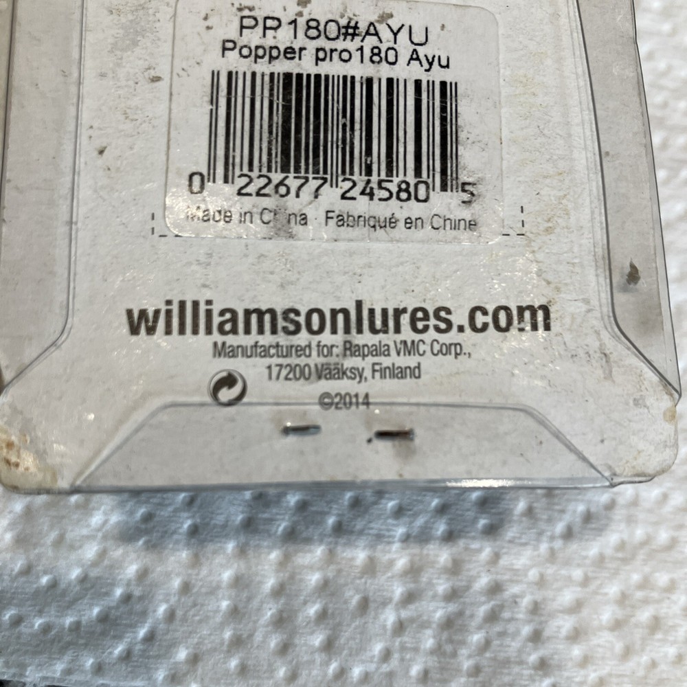 WILLIAMSON POPPER PRO 180