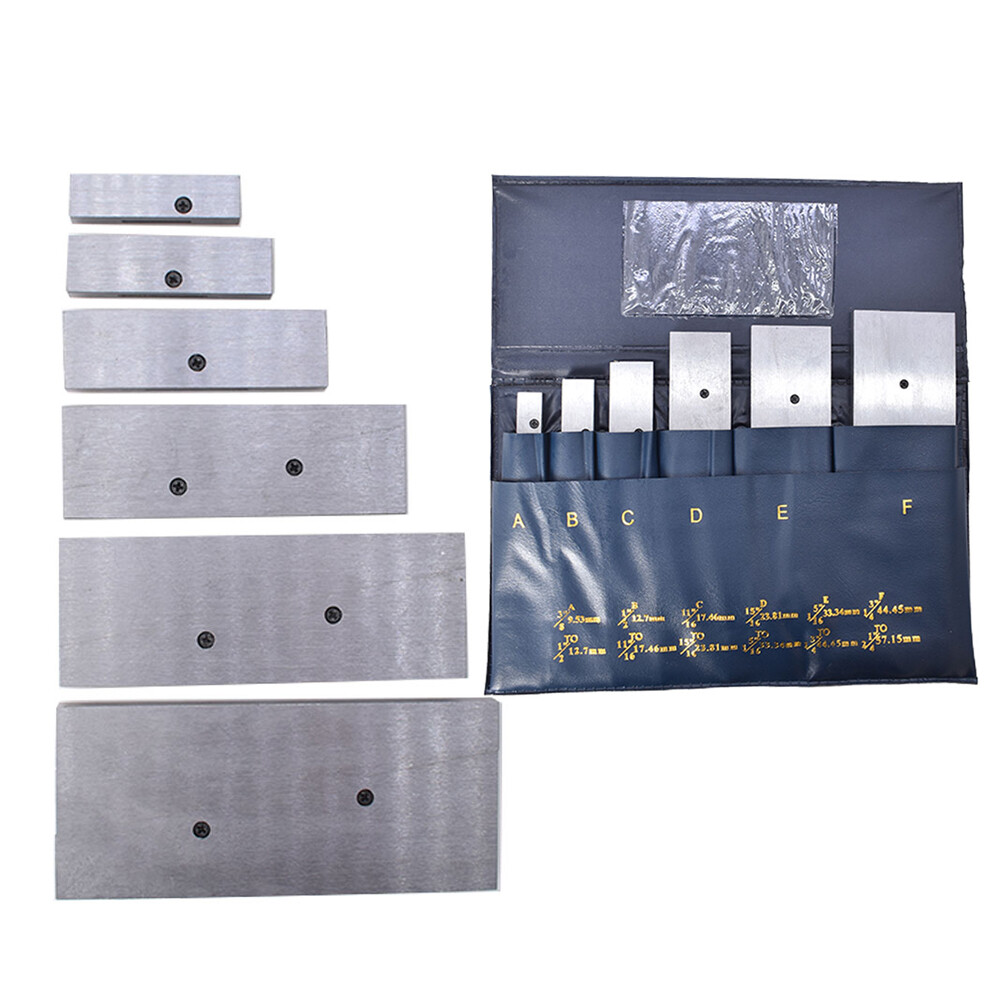 6 Pc 3/8" - 2-1/4" Adjustable Parallel Set Precision Parallel Measurement