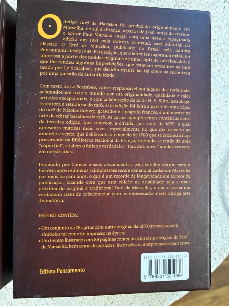 O ANTIGO TARÔ DE MARSELLA (Kit Includes Book & Deck)