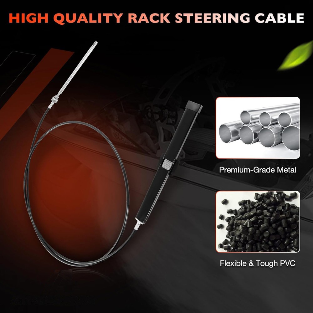 14 FT Back Mount Steering Cable Kit For Seastar Teleflex Rack Steering SS14114