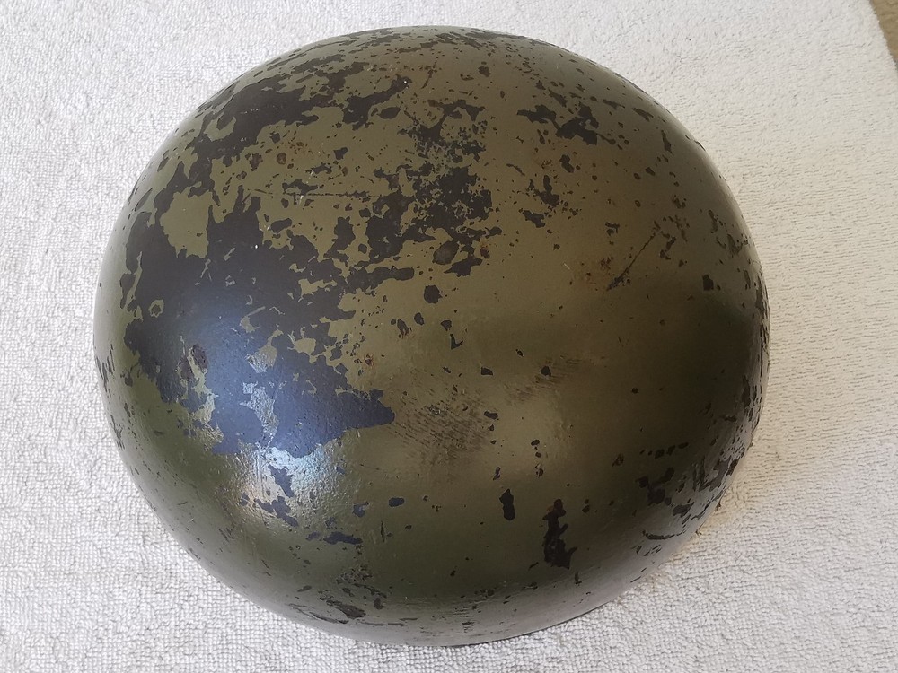 Vintage 1945-1955 Post War Austrian Sergeant Helmet Liner with Strap