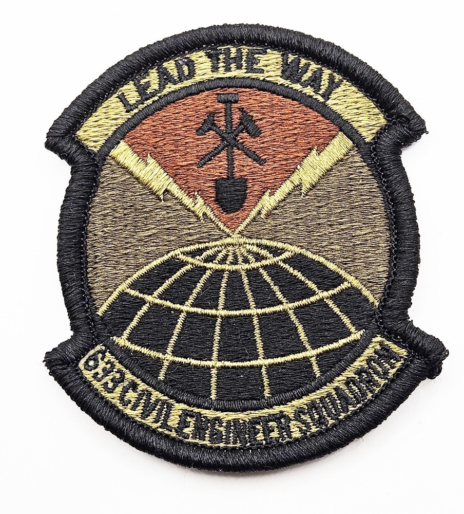 US Air Force 633rd Civil Engineer Squadron Subdued Hook Back Patch