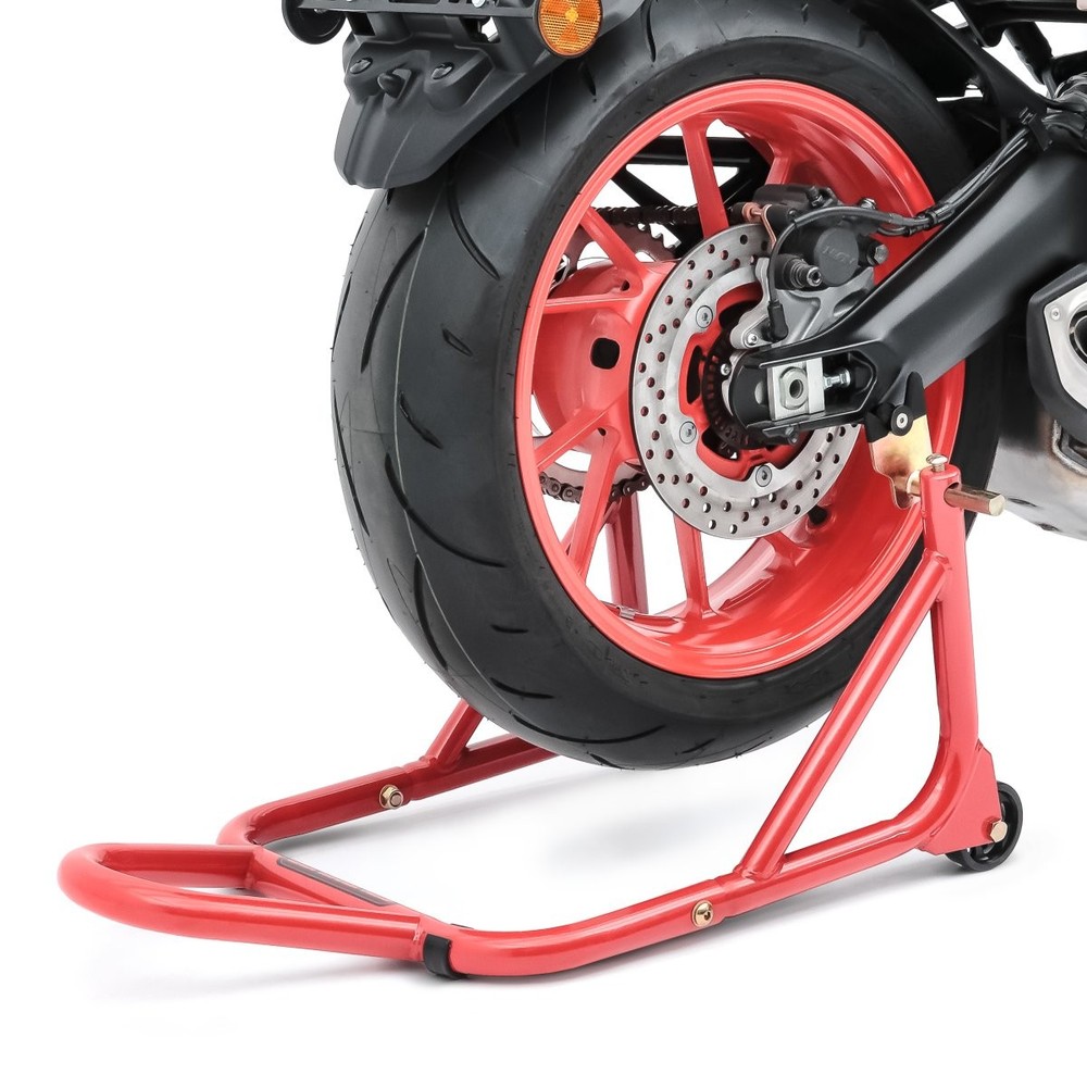 Motorcycle Paddock Stand Rear and Front set Constands CS Red for bobbins