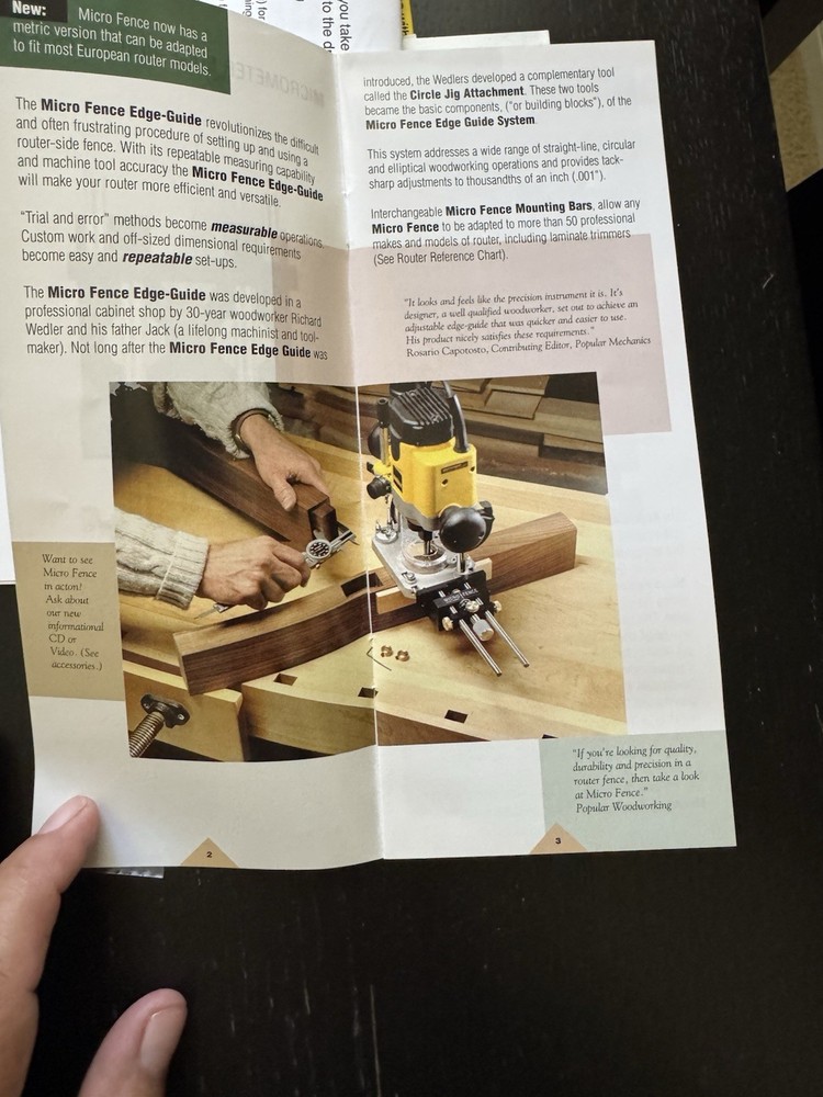 MICRO FENCE EDGE-GUIDE SYSTEM. NEW OPEN BOX