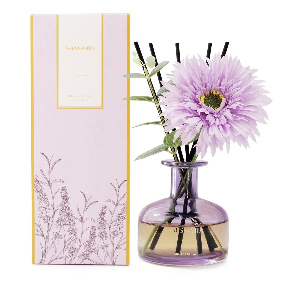 Reed Diffusers Set Lavender Scent, 1 Pack/7Ounce, (Purple Bottle)