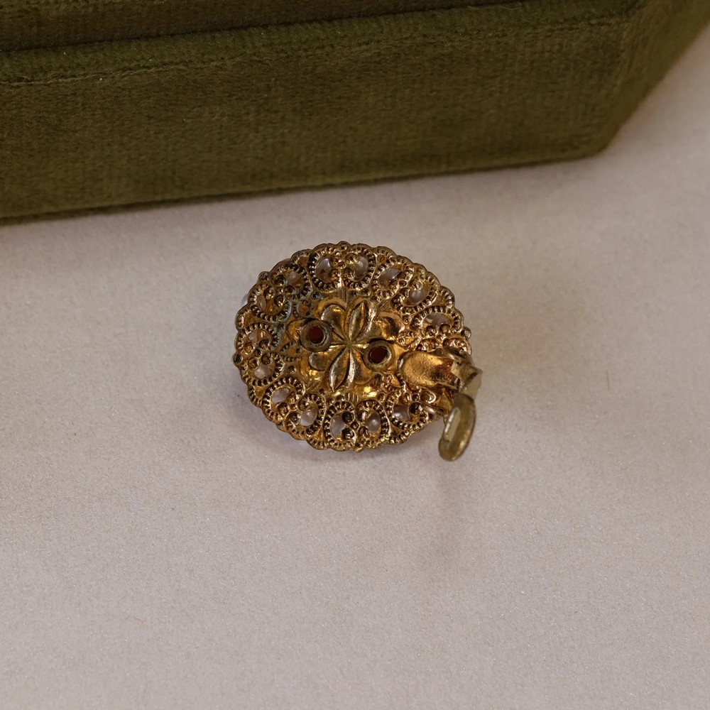 West Germany Cameo Earrings 1950s