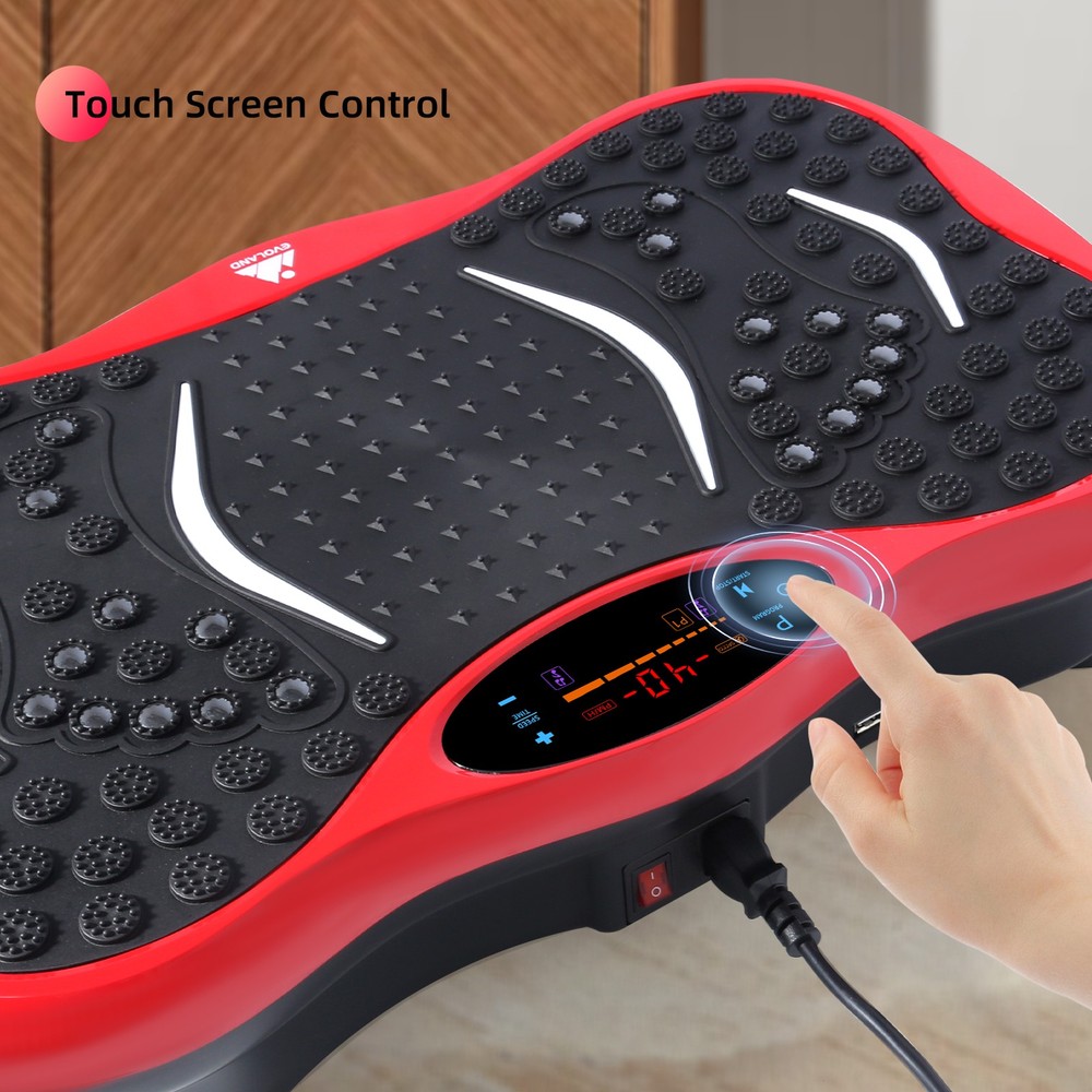 Vibration Plate Exercise 330LBS Whole Body Workout Vibrating Platform Bluetooth