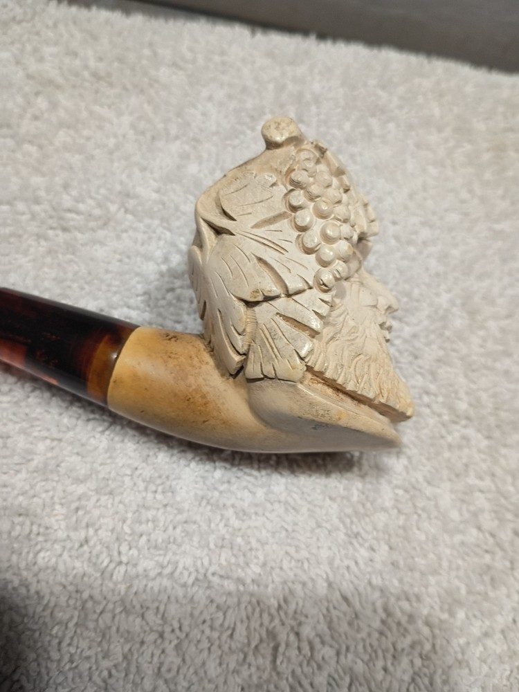 Meerschaum / Bacchus figural smoking pipe