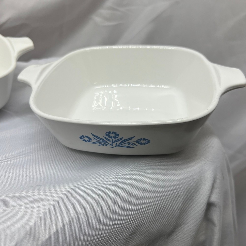 Corning Ware Petite Pan Blue Cornflower Square Baking Dish Set