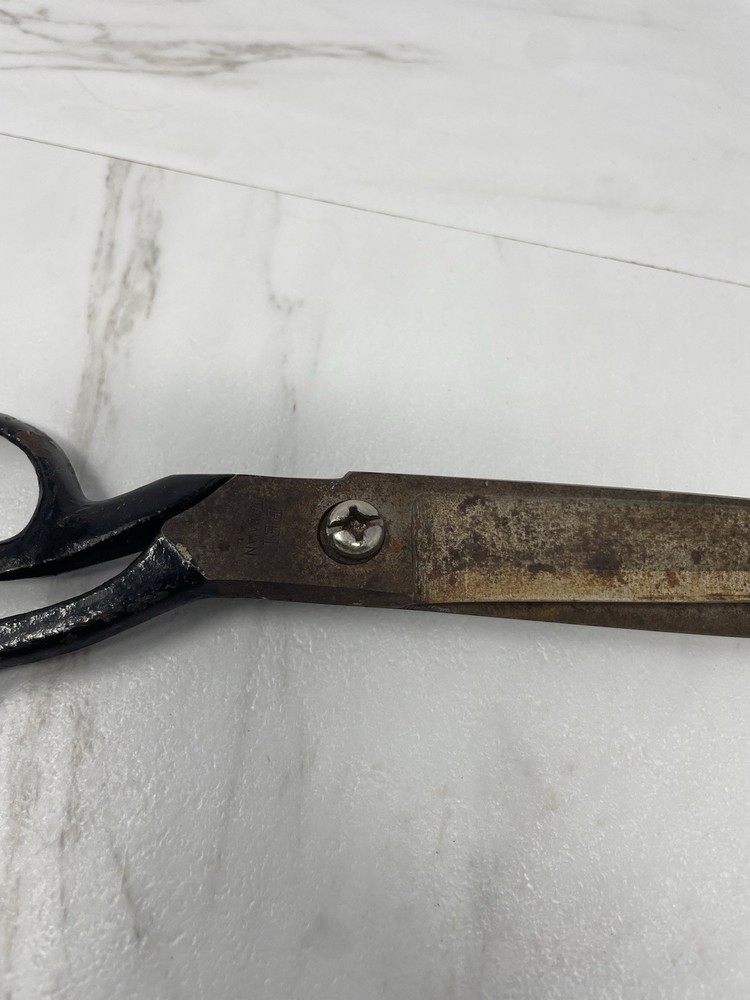 Vintage 10" Scissors marked FE1 Rough Condition