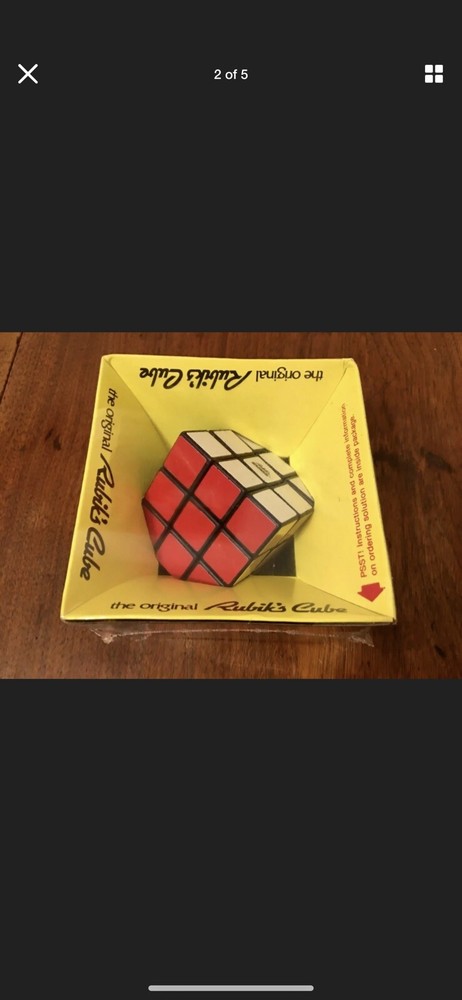 Vintage Rubiks Cube Puzzle 1980 Ideal Toys
