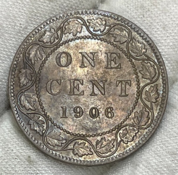 1906 Canada One Cent Coin Excellent Condition