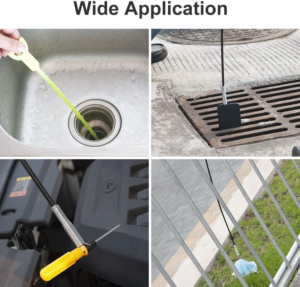 Versatile 63-Inch Flexible Grabber Tool: Remove Clogs with Precision and Ease