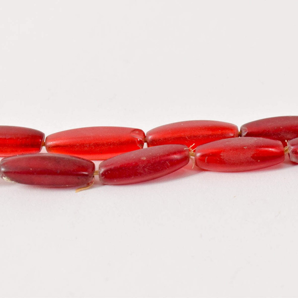 Bohemian Red Glass Beads