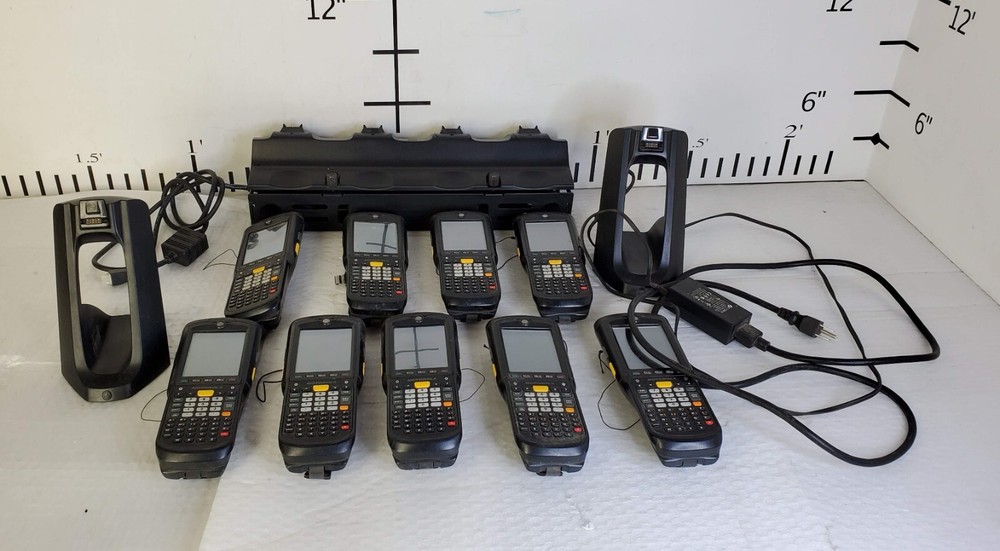 Motorola MC9590 Wireless Barcode Scanner x 9 Units + Chargers