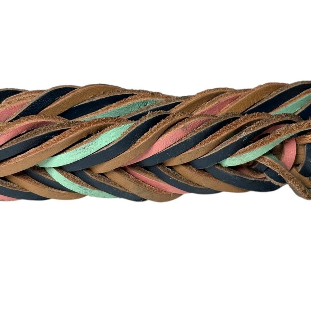 Fossil Multicolor Braided Leather Belt