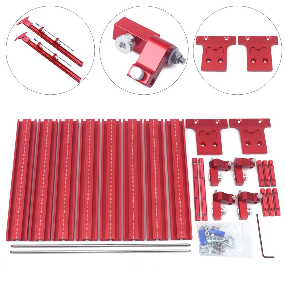 Parallel Rail Guide System Track Saw Woodworking Guide Carpentry Tool Set 120cm