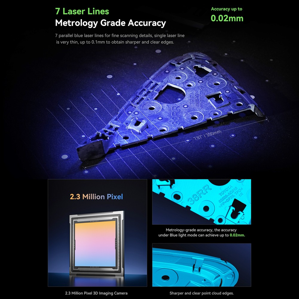 Creality 3D CR-Scan Raptor Multiple-line Blue & NIR Consumer 3D for 3D D6U8