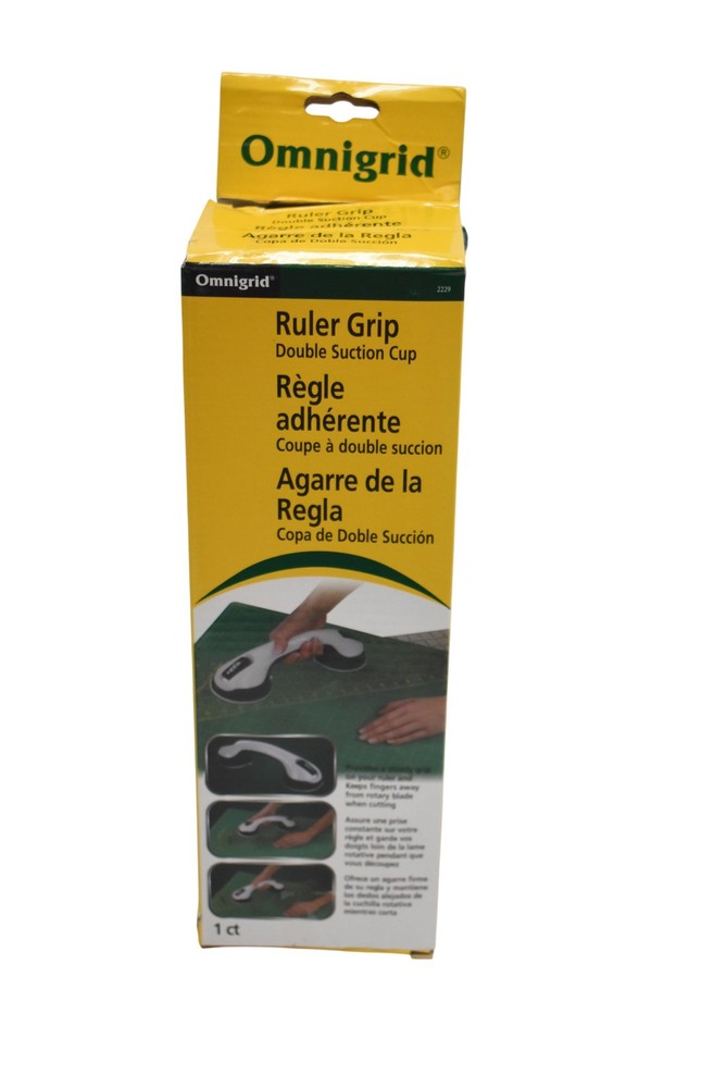 Omnigrid Ruler Grip Double Suction Cup Quilting Sewing Ruler Handle Tool Aid