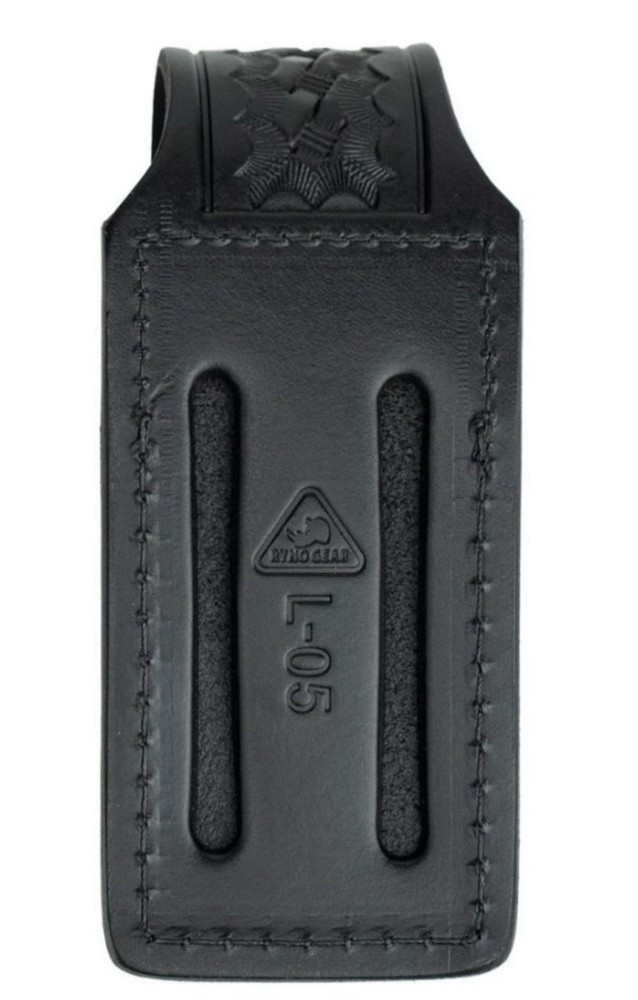 First Class Leather Basket Weave Small Pepper Spray Holder