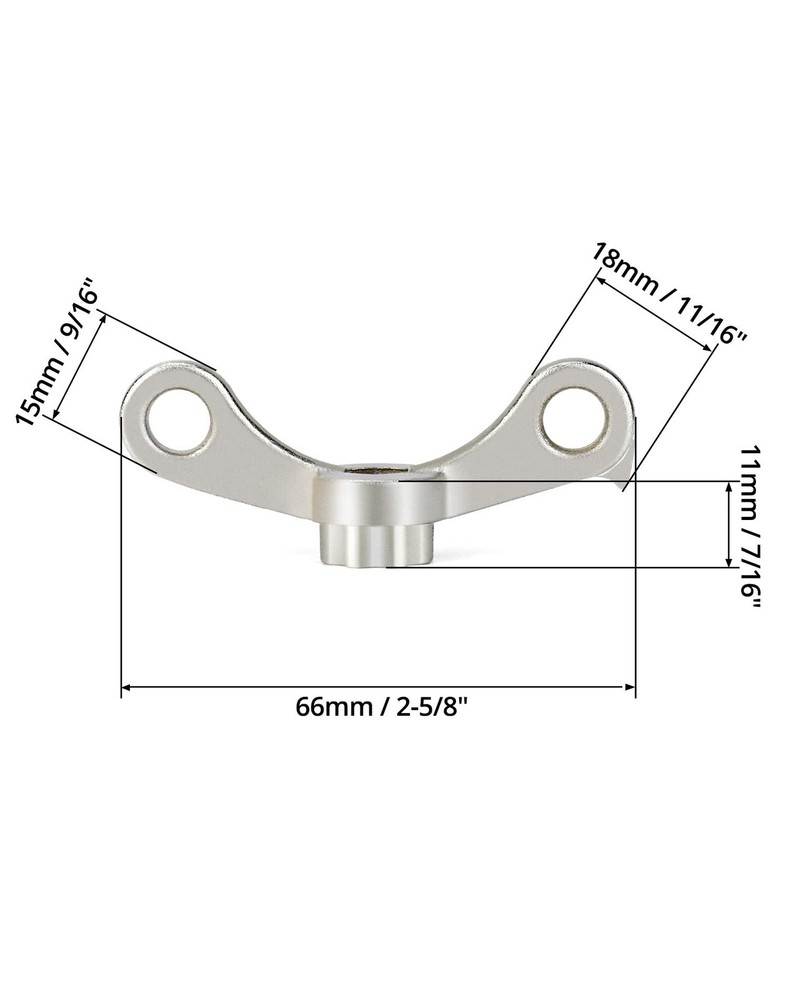 QWORK Bike Crank Arm Dust Cap Install Removal Wrench Tool Compatible Silver