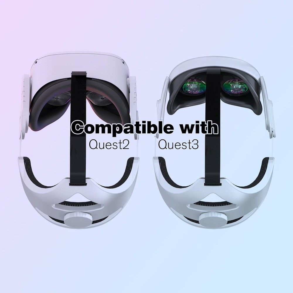 Ergonomic Head Strap Compatible with Quest 2 - Ideal for Extended VR Sessions
