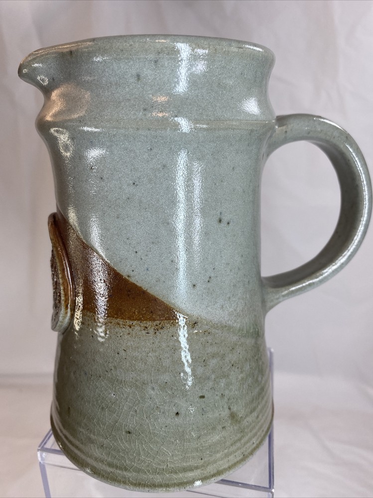 Hand Made Glazed Pottery Pitcher 24oz