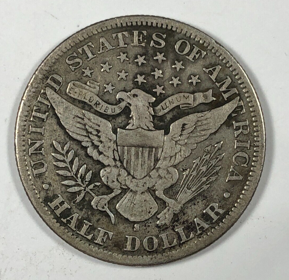 1893-S 50c Barber Half. .50. Nice, Fine.