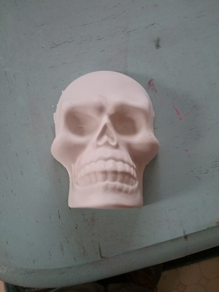 1 Plaster Skull (to paint)