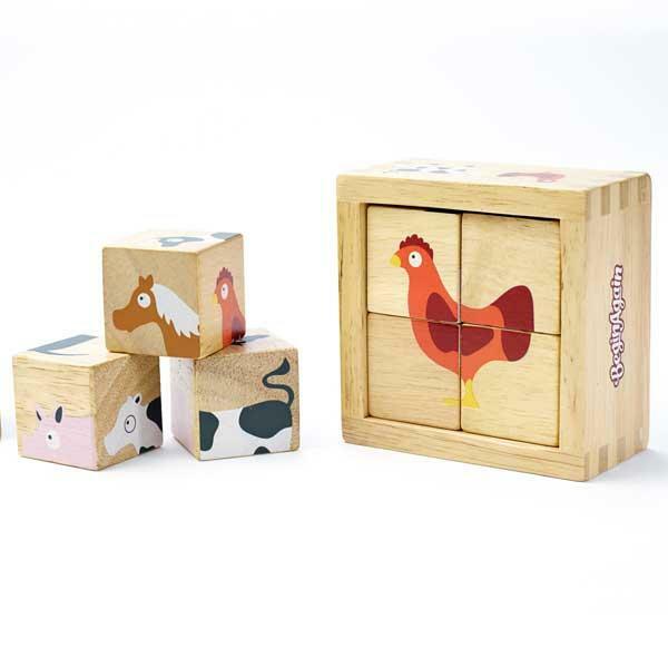 BeginAgain Buddy Blocks Farm Animals Puzzle