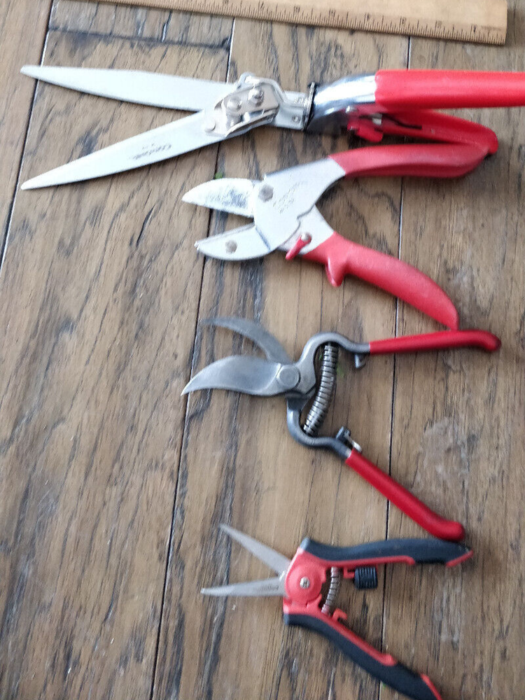 4 CORONA Garden Tools pruning shears pruner Hedge clipper ReConditioned