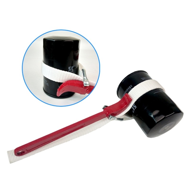 Nylon Belt Filter Bathroom Wrench Adjustable Spanner Strap Non-slip Garage-Tools