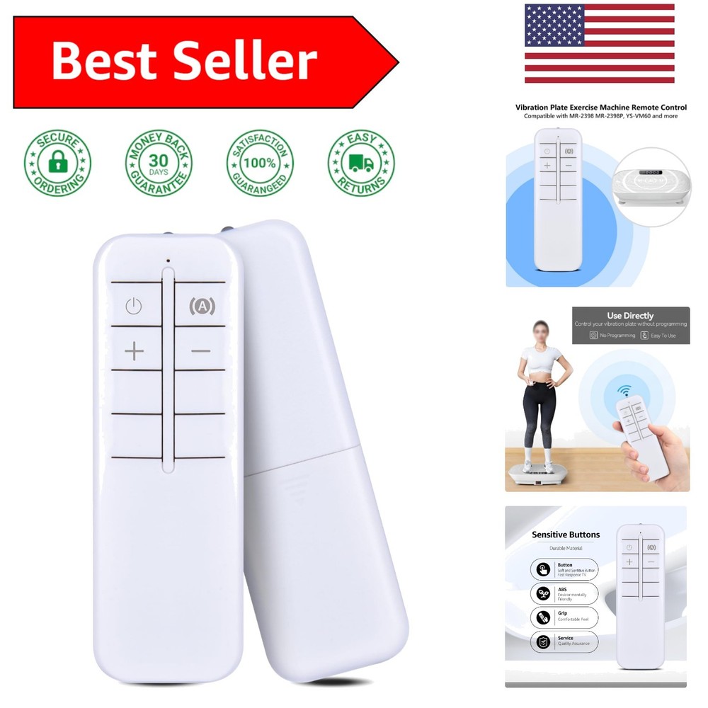 Replacement Remote Control for MERACH Vibration Plates - No Programming Needed