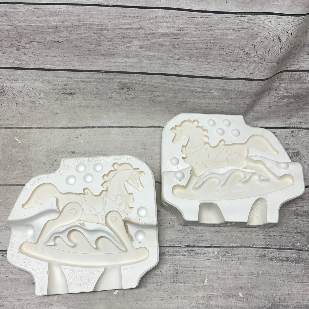Atlantic Mold Ceramic Casting Mold Rocking Horse #A1570