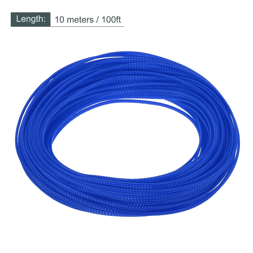 Expandable Sleeving 1/8-inch 100ft Cable Sleeve Blue